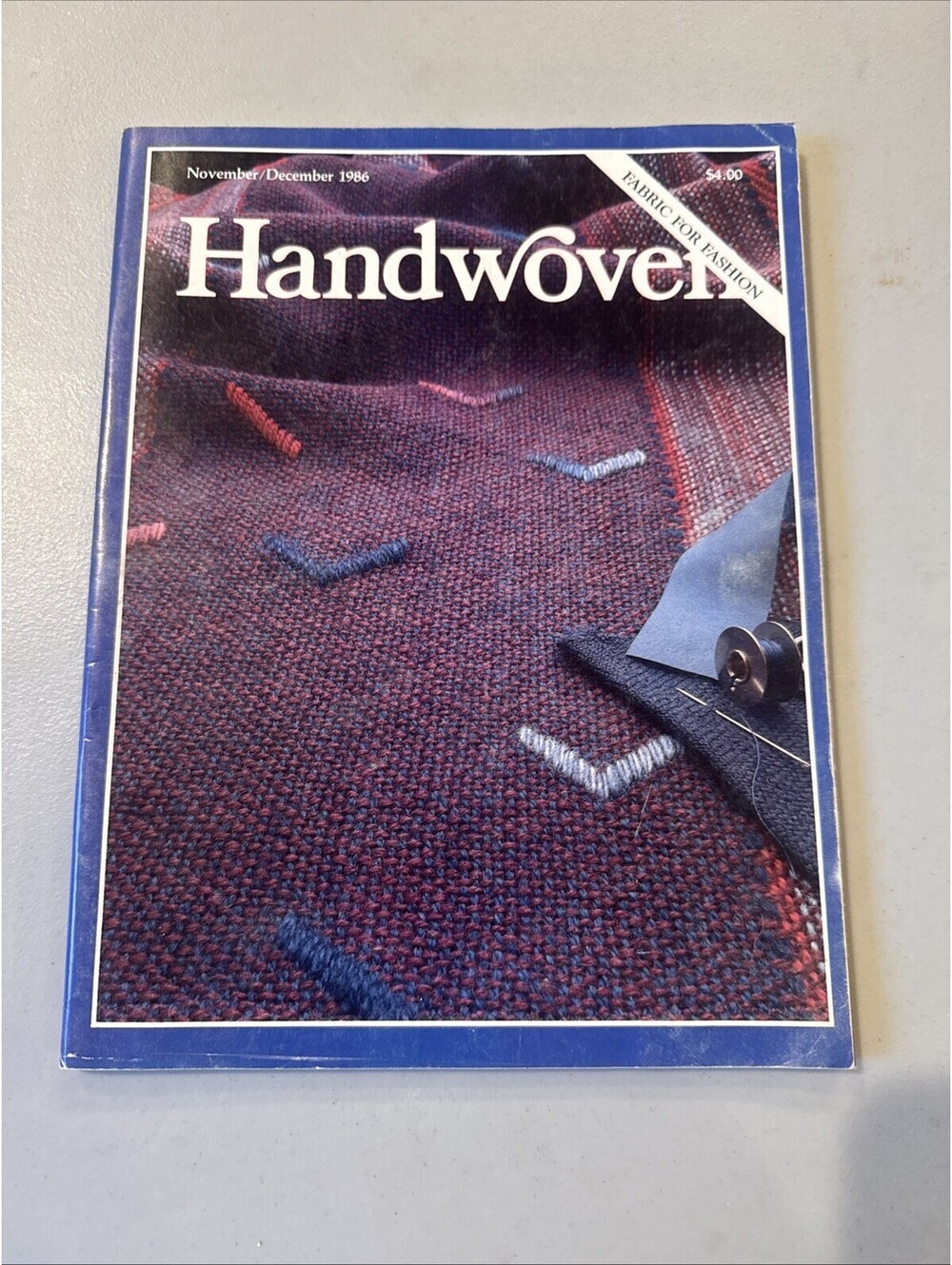 Handwoven magazine: FABRIC FOR FASHION, Nov/Dec 1986